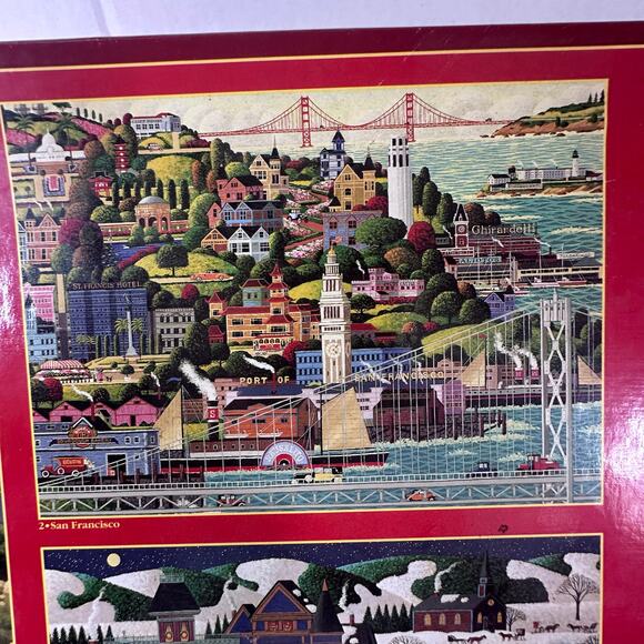 Vintage 1999 Hometown Collection 3-500 piece jigsaw puzzles - Picture 10 of 10